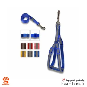 خرید قلاده سگ مدل کتفی طرح شبرنگ دو سانتی از پت شاپ حامی پت