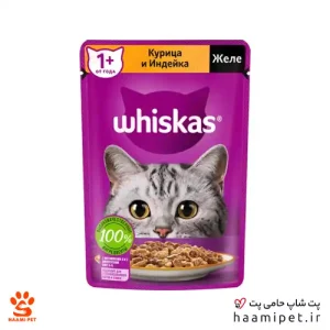 خرید پوچ گربه ویسکاس با طعم مرغ از پت شاپ آنلاین حامی پت