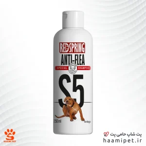 خرید شامپو سگ ضد کک و کنه Red Spring مدل S5 از پت شاپ حامی پت
