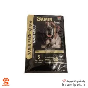 خرید غذای خشک سگ ثمین فید مدل مینی ادالت وزن 1.5 کیلویی از پت شاپ حامی پت