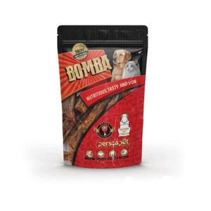 خرید غذای تشویقی حیوانات بمبا پرشیا پت زردپی (تاندون گاو) از پت شاپ آنلاین حامی پت