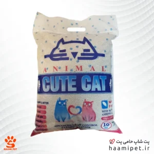 خاک بستر گربه کیوت کت مدل گرانول ساده وزن 10 کیلوگرم - پت شاپ حامی پت