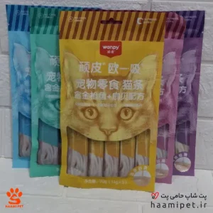 خرید بستنی تشویقی گربه ونپی 5 عددی - پت شاپ گربه حامی پت