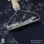 خرید و قیمت پرزگیر فلزی دسته چوبی مخصوص موی حیوانات خانگی از پت شاپ حامی پت