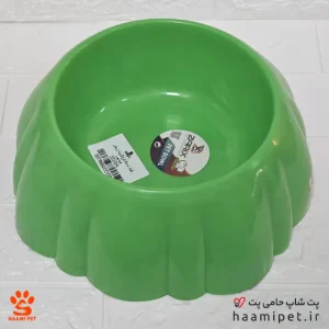 خرید ظرف آب و غذا سگ و گربه جنس پلاستیک با قطر 15 سانتی‌متر از پت شاپ حامی پت