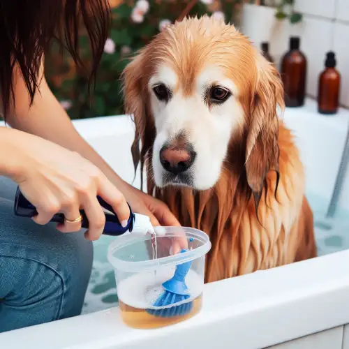 رقیق کردن شامپو با آب برای حمام کردن سگ در زمستان - پت شاپ حامی پت