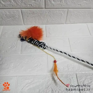 خرید چوب بازی گربه مدل پردار از پت شاپ حامی پت