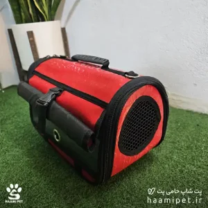 خرید کیف حمل سایز کوچک سگ و گربه رنگ قرمز از پت شاپ حامی پت