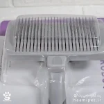 خرید برس سگ و گربه مدل دکمه تخلیه دار سایز بزرگ از پت شاپ حامی پت