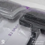 خرید برس سگ و گربه مدل دکمه تخلیه دار سایز بزرگ از پت شاپ حامی پت