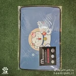 خرید مت زیرانداز ظرف آب و غذا سگ و گربه طرح گربه کرم تپل از پت شاپ آنلاین حامی پت