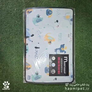 خرید مت زیرانداز ظرف آب و غذا طرح فضایی از پت شاپ آنلاین حامی پت