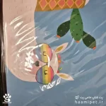 خرید مت زیرانداز ظرف آب و غذا سگ و گربه طرح زرافه از پت شاپ حامی پت