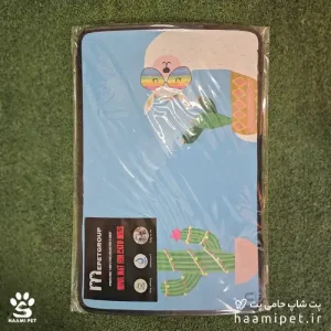 خرید مت زیرانداز ظرف آب و غذا سگ و گربه طرح زرافه از پت شاپ حامی پت