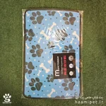 خرید مت زیرانداز ظرف آب و غذا مخصوص سگ و گربه طرح پنجه از پت شاپ آنلاین حامی پت