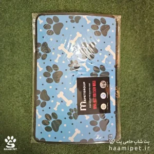 خرید مت زیرانداز ظرف آب و غذا مخصوص سگ و گربه طرح پنجه از پت شاپ آنلاین حامی پت