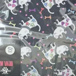 خرید مت زیرانداز ظرف آب و غذا سگ و گربه طرح سگ زمینه مشکی از پت شاپ حامی پت