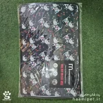 خرید مت زیرانداز ظرف آب و غذا سگ و گربه طرح سگ زمینه مشکی از پت شاپ حامی پت