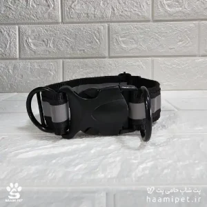 خرید قلاده کتفی سگ مدل شبرنگ مخصوص سگ نژاد بزرگ رنگ طوسی از پت شاپ حامی پت