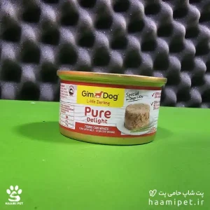 خرید کنسرو سگ جیم داگ با طعم گوشت وزن 100 گرم از پت شاپ سگ حامی پت