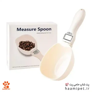 خرید پیمانه ترازو دار دیجیتال غذای خشک سگ و گربه از پت شاپ حامی پت