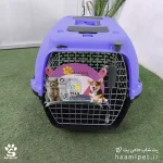 باکس حمل سگ و گربه آبی بنفش