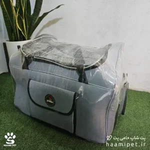 خرید کیف حمل سگ و گربه مخصوص خودرو از پت شاپ آنلاین حامی پت