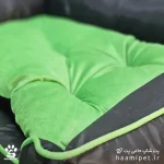 خرید جای خواب سگ و گربه جنس برزنتی رنگ سبز از پت شاپ حامی پت