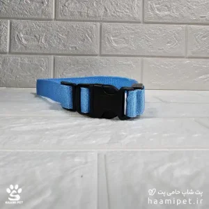 خرید قلاده سگ مدل چراغ دار سایز S رنگ آبی مخصوص سگ نژاد کوچک از پت شاپ سگ حامی پت