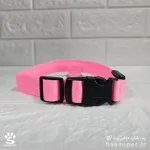 خرید قلاده سگ مدل چراغ دار سایز M رنگ صورتی مخصوص سگ نژاد متوسط از پت شاپ سگ حامی پت