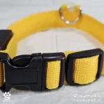 خرید قلاده سگ مدل چراغ دار سایز XS رنگ زرد مخصوص سگ نژاد کوچک از پت شاپ آنلاین حامی پت