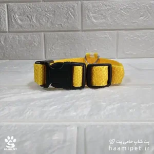 خرید قلاده سگ مدل چراغ دار سایز XS رنگ زرد مخصوص سگ نژاد کوچک از پت شاپ سگ حامی پت