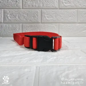 خرید قلاده سگ مدل چراغدار سایز L رنگ قرمز مخصوص سگ نژاد متوسط از پت شاپ سگ حامی پت