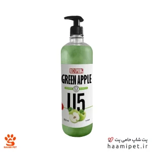 شامپو روزانه مخصوص سگ مناسب انواع مو با عصاره سیب ترش رد اسپرینگ 850 میلی لیتر مدل U5 پت شاپ حامی پت