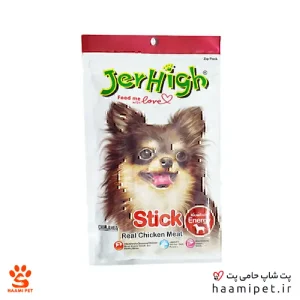 تشویقی مدادی سگ جرهای با طعم مرغ وزن 60 گرم