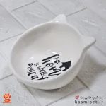 ظرف آب و غذا سگ و گربه سرامیکی بدون پایه خانه گربه