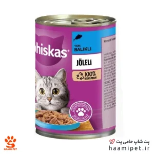 کنسرو گربه بالغ ویسکاس با طعم ماهی 400 گرم