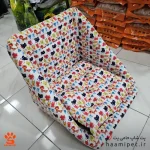 کلبه، تشک و مبل سگ و گربه 3 حالته طرح گربه های کیوت - Image 4