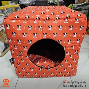 کلبه، تشک و مبل سگ و گربه 3 حالته طرح سگ