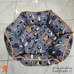 تشک سگ و گربه شش ضلعی طرح سگ های رنگی