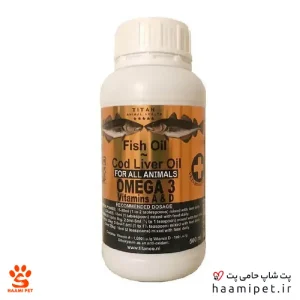 روغن کبد ماهی تیتان مناسب همه حیوانات 500 میلی لیتر