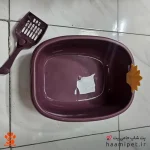 ظرف خاک گربه وارداتی مدل لگنی ساده