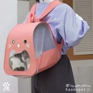 کوله حمل گربه طرح صورت گربه