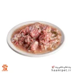 غذای تر گربه هام هام با طعم گوشت تیکه ای