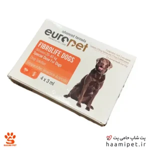 قطره ضد کک و کنه سگ یوروپت مناسب وزن 20 تا 40 کیلو 4 ساشه
