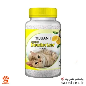 بوگیر و آنتی باکتریال خاک گربه ژوانیت با رایحه لیمو ۷۰۰ گرم