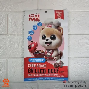تشویقی نرم سگ لاومی با طعم گوشت گریل 60 گرمی