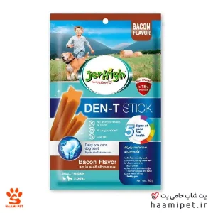 تشویقی سگ جرهای مدل دنتال با طعم بیکن 60 گرمی