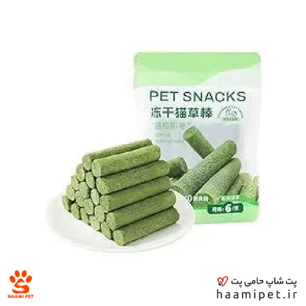 12822-haamipet-products-img تشویقی گربه فریز دراید کت گرس با طعم مرغ 6 عددی