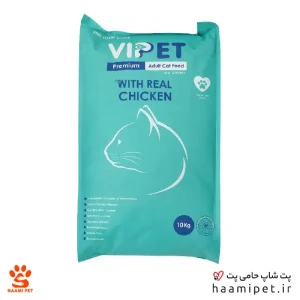 غذای خشک گربه وی پت با طعم مرغ 10 کیلویی